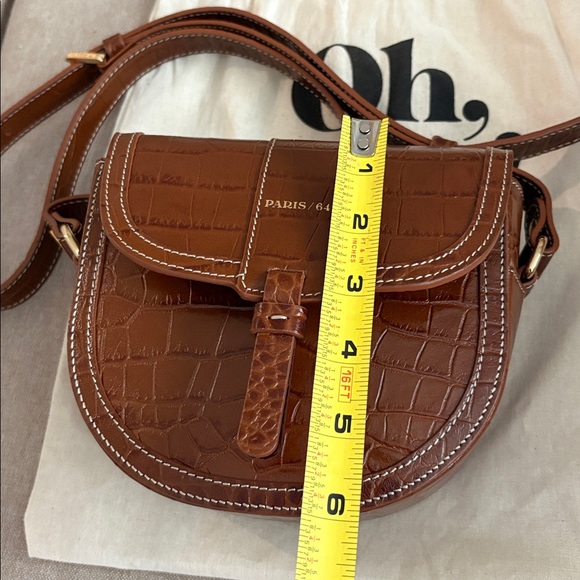 Paris/64 mini croc tressor crossbody bag - Picture 11 of 12